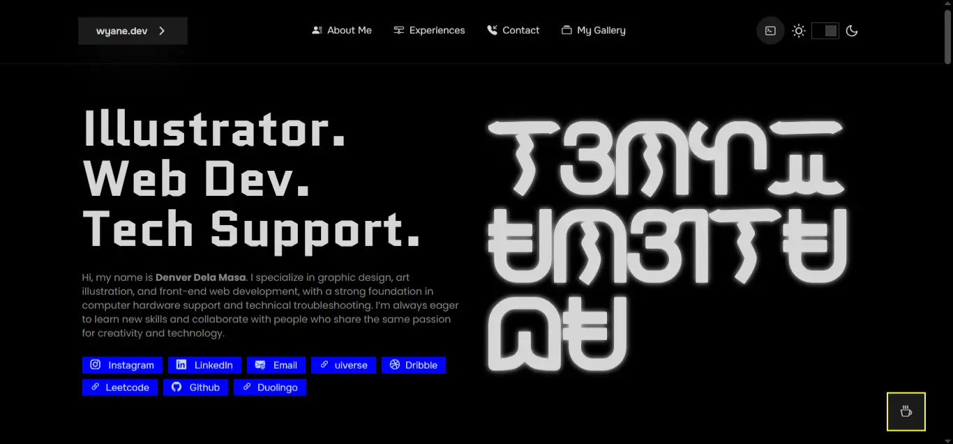 Web Portfolio | (Previous Version)