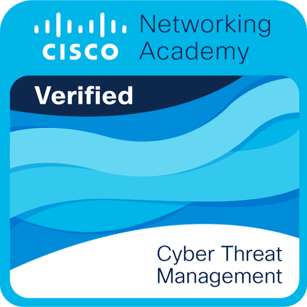 cyber threat management badge large